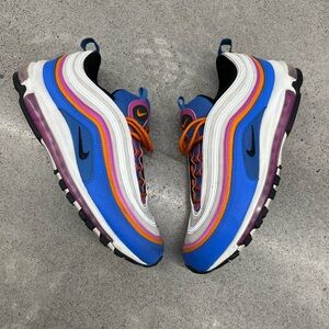 Nike Air Max 97 Active Fuchsia CW6992-100 Men’s Sneakers Shoes White Size 12
